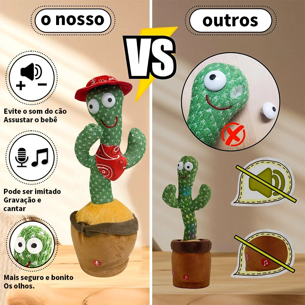 Cacto dançante e falante interativo