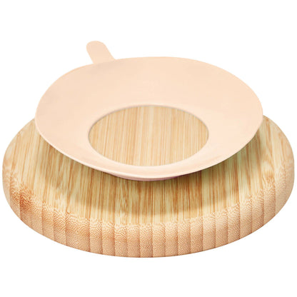 Prato em Bambu Cloudy com ventosa